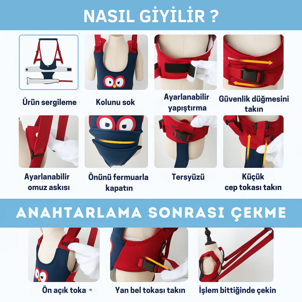 Anne-Baba Destekli Yürüme Kemeri